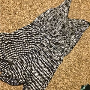 Black and white romper